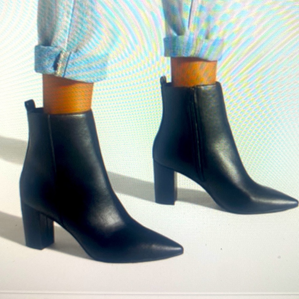 Black Booties Size 10